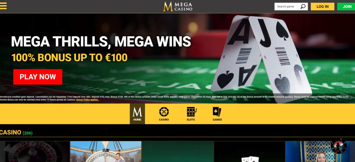 mega online casino