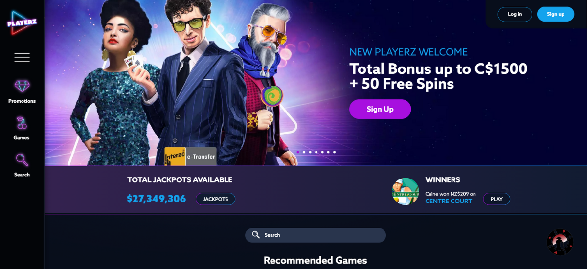 playerz online casino