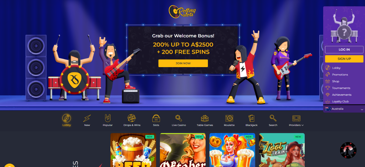 rolling slots online casino