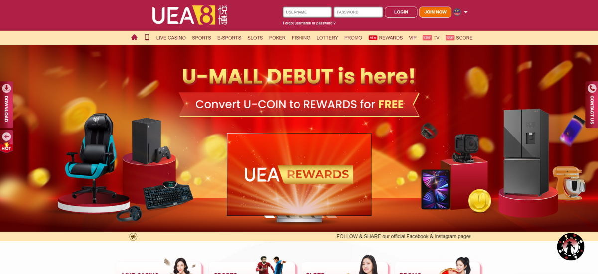 uea8 online casino
