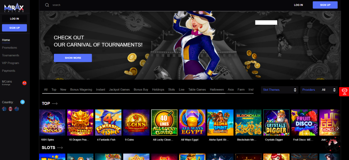 Mirax Casino online casino